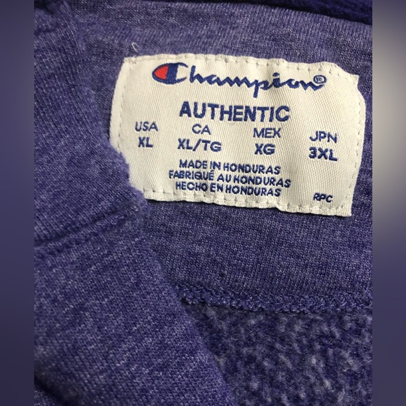 Champion Purple hooded Sweatshirt - Picture 9 of 15